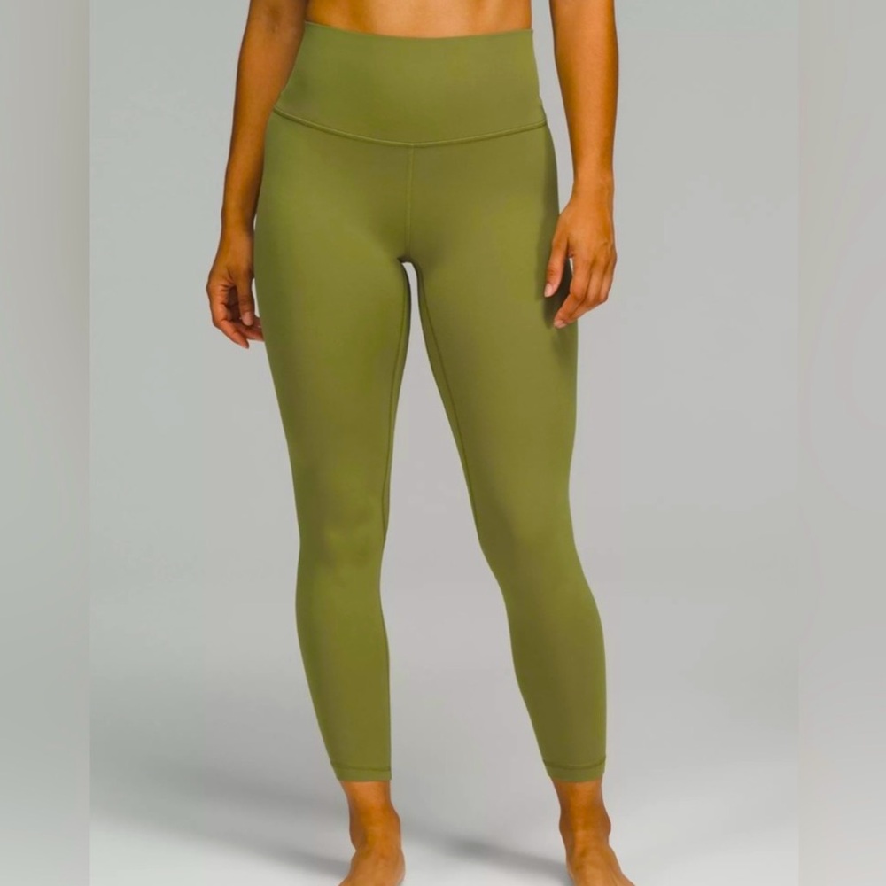 NEW LULULEMON Align 25" size 2 Bronze Green